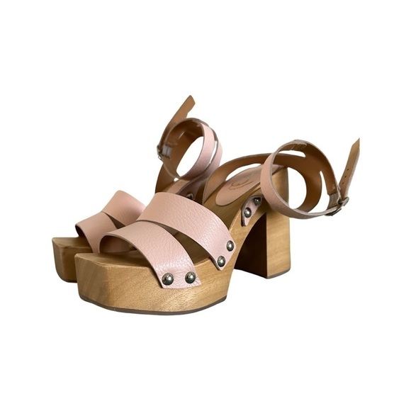 Sam Edelman Angela Platform Heel Beige Leather LIKE NEW!! - Picture 3 of 8